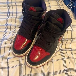 Jordan one patent bred size 8 1/2 barely used. No box.